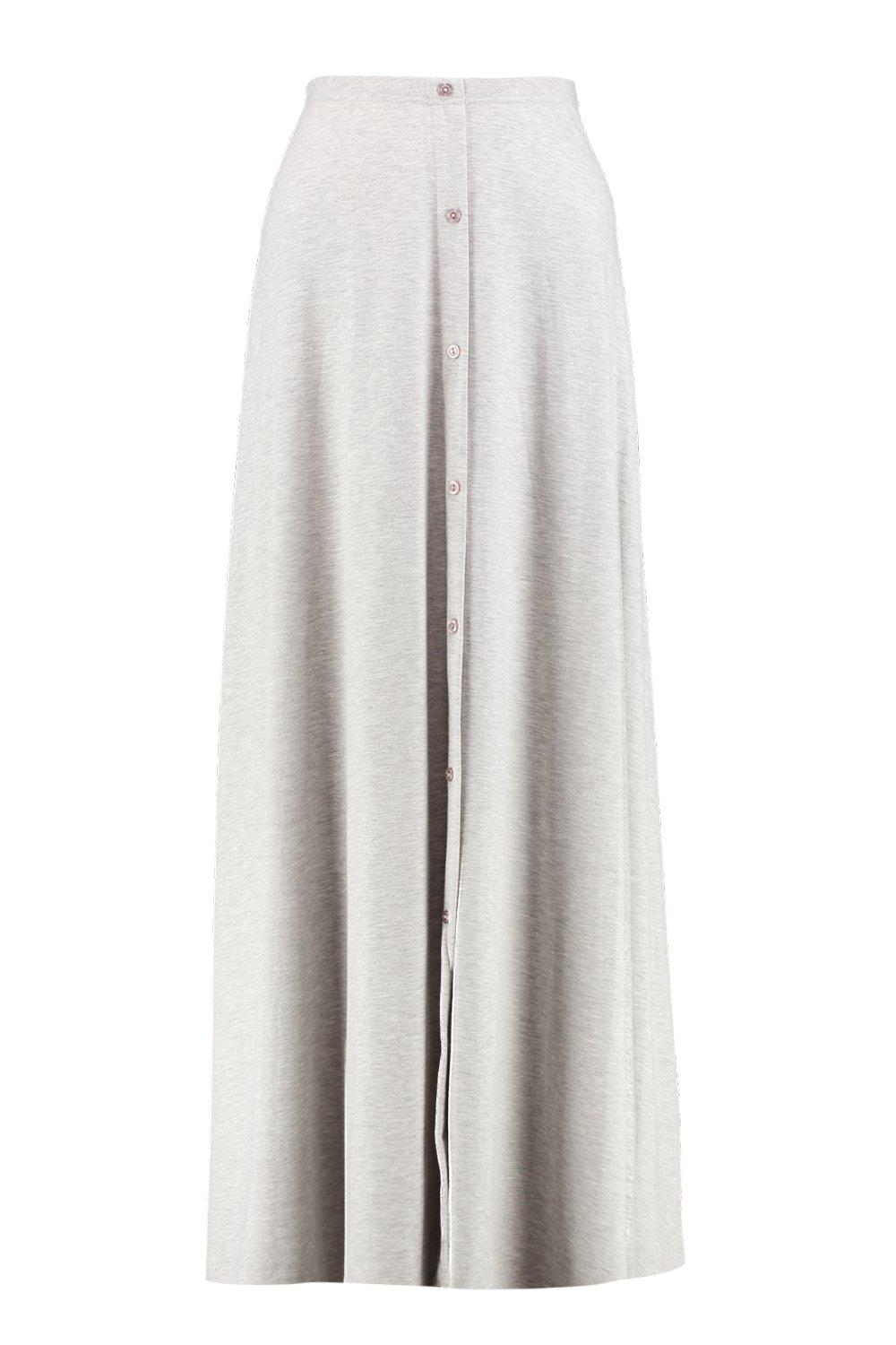 boohoo jersey maxi skirt