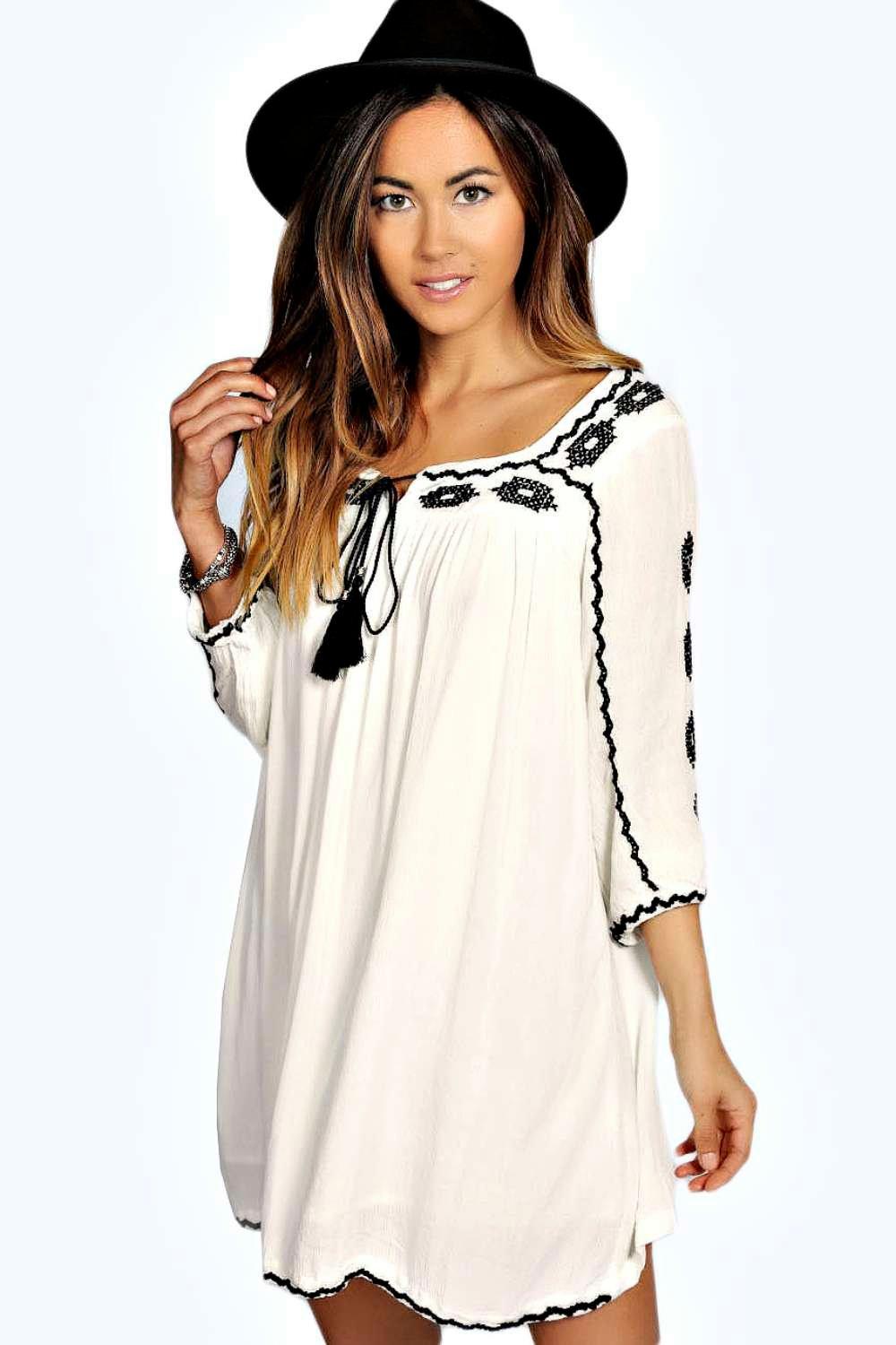 boohoo tassel dress