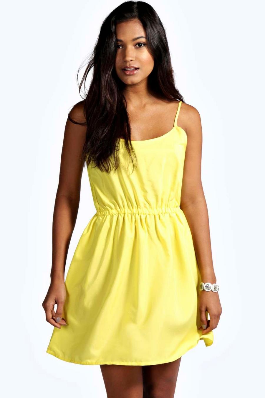 Yellow Kim Strappy Sundress image number 1