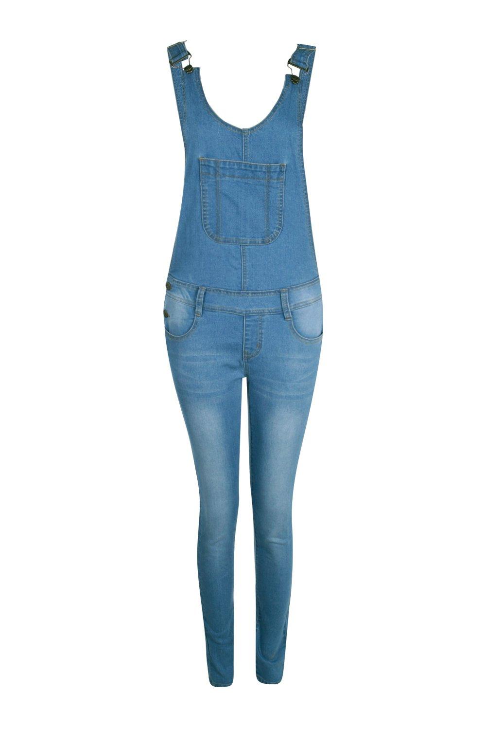 skinny denim dungarees womens