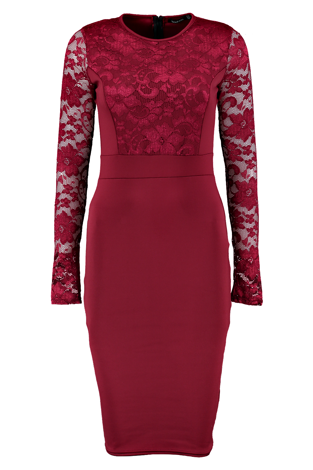 Boohoo burgundy hotsell lace dress