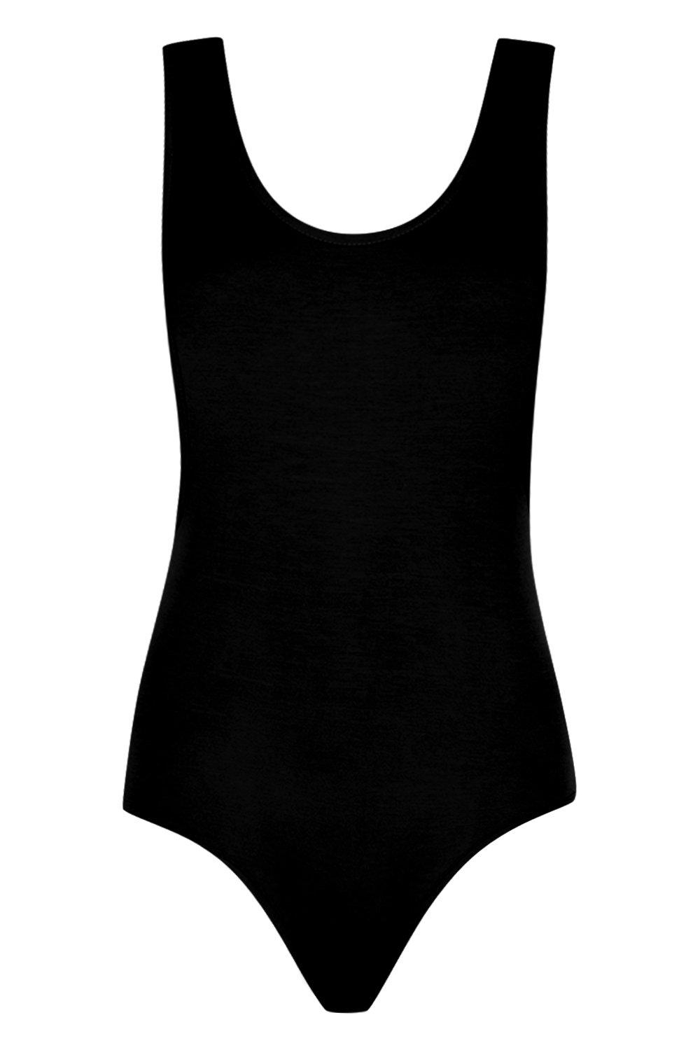 Basic Low Side Scoop Bodysuit boohoo IE