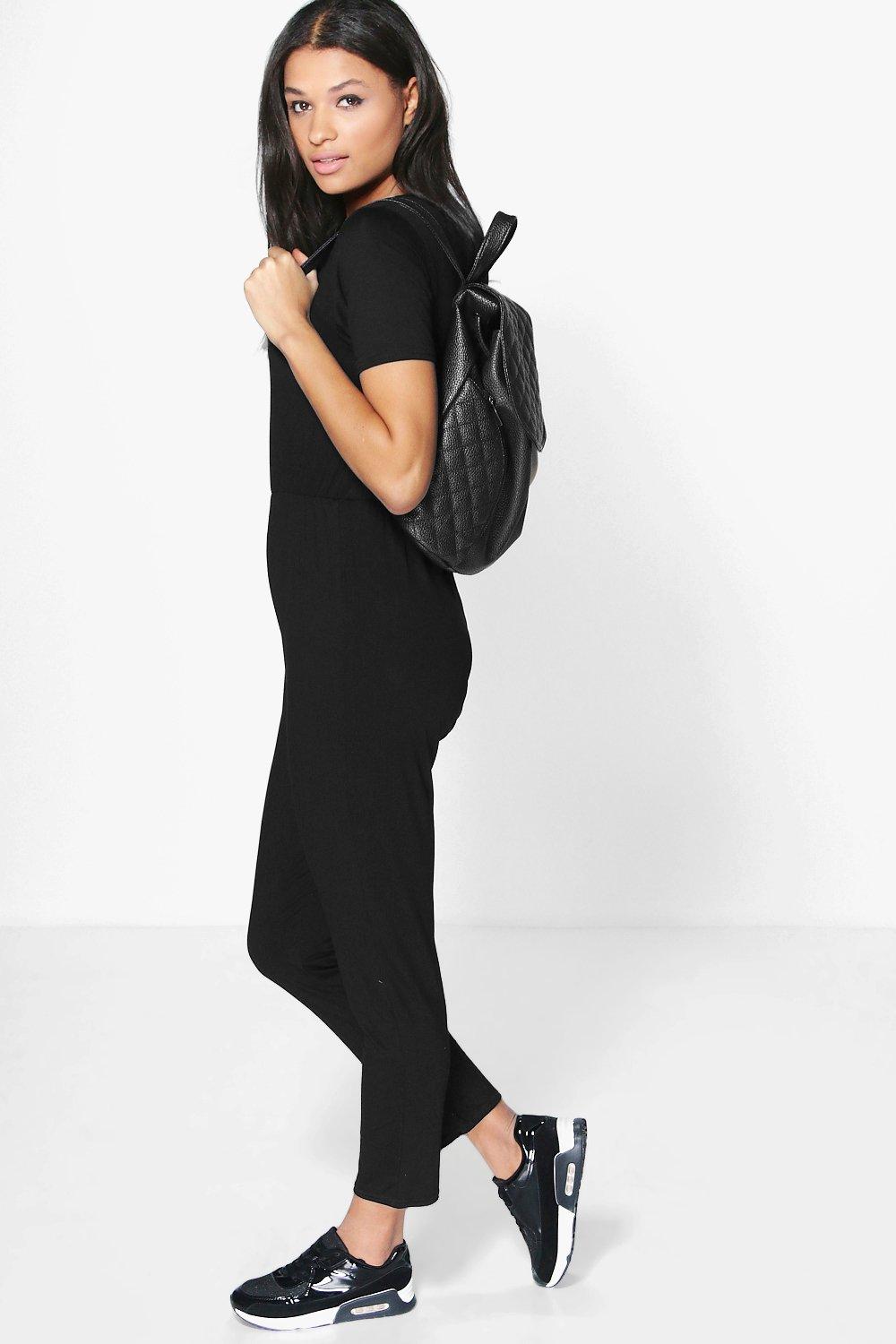 black jersey jumpsuit uk