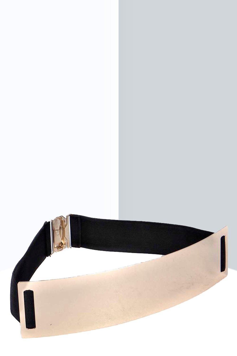 Metal plate belt outlet