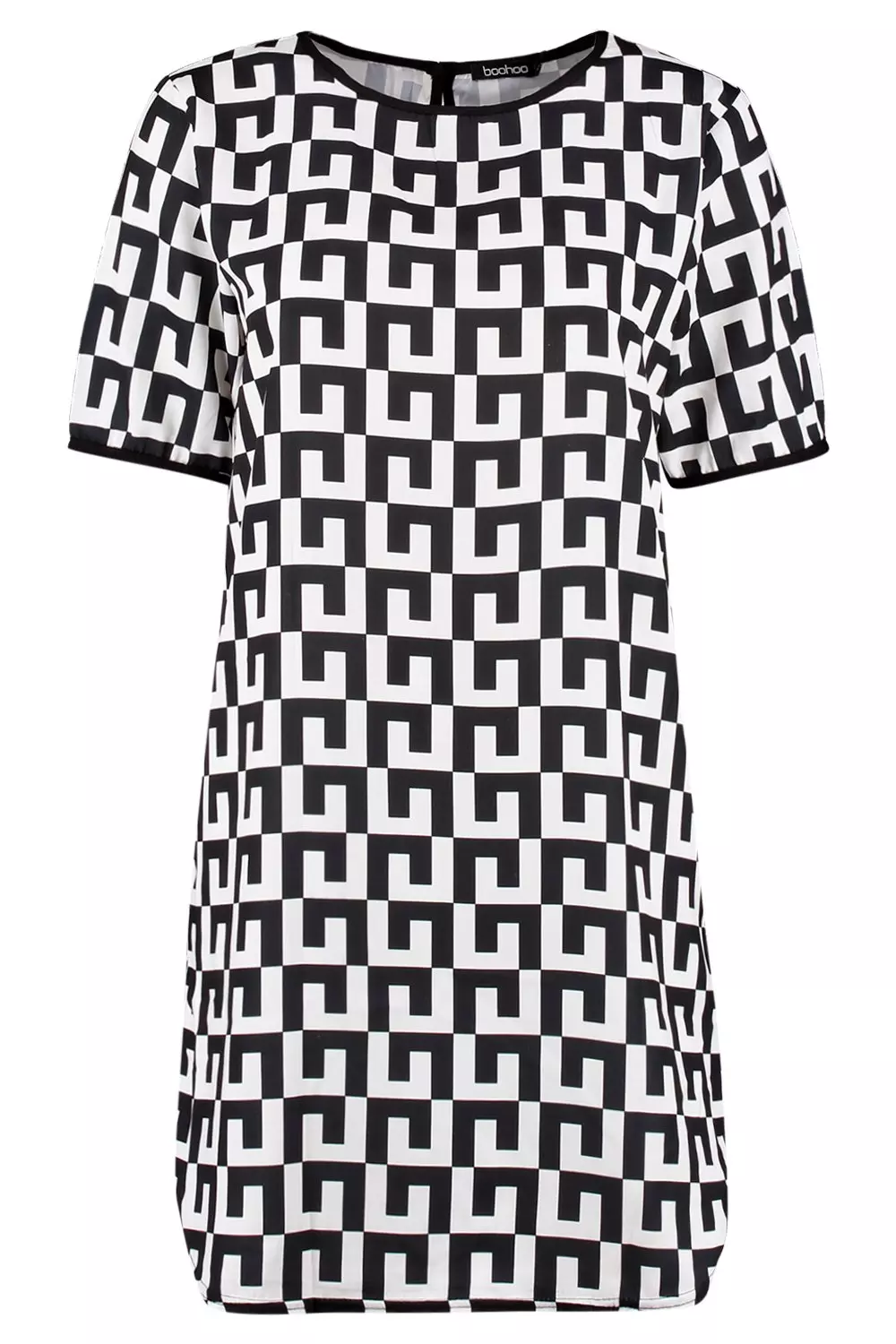 Boohoo hotsell monochrome dress