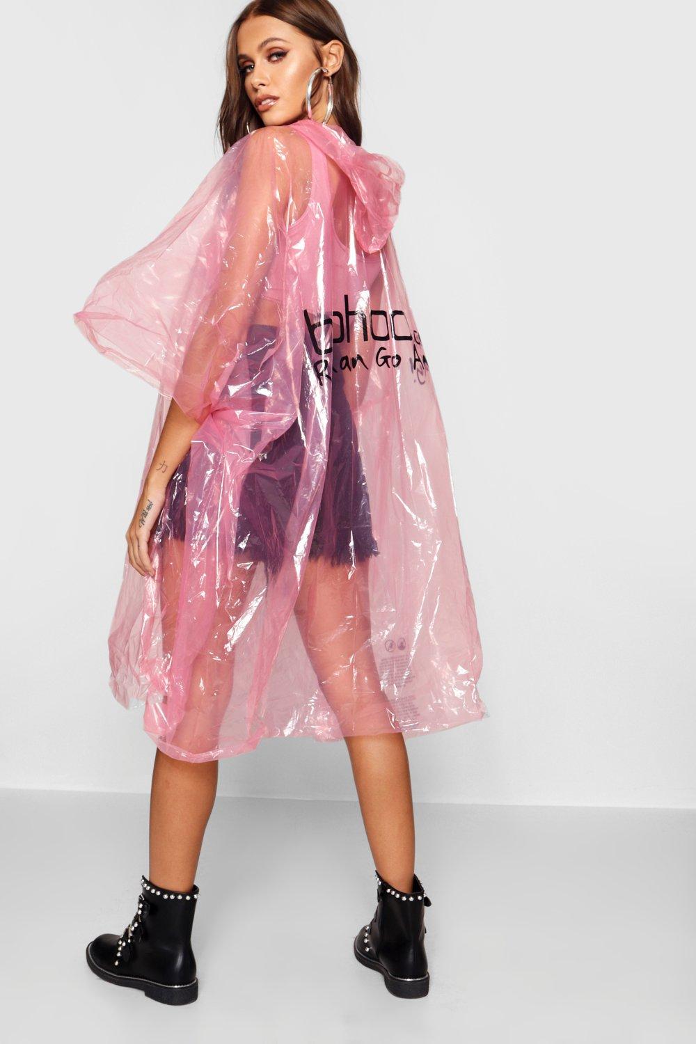 Indica Archeologisch Controle Wegwerp Rainproof Festival Poncho | boohoo