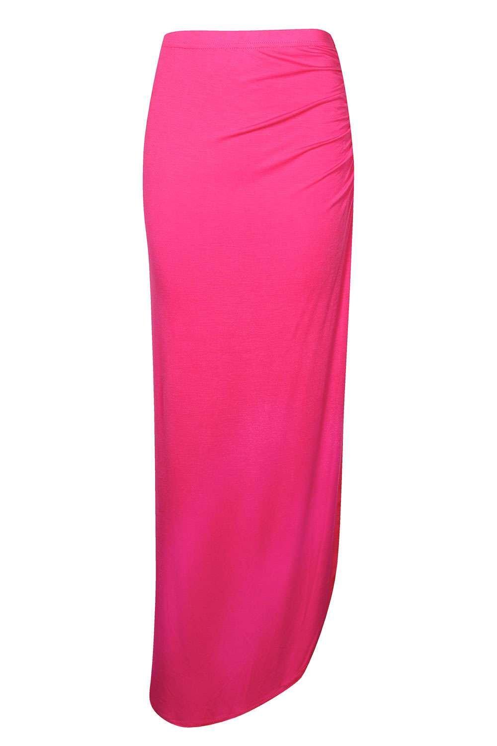 Pink Petite Michelle Viscose Maxi Skirt