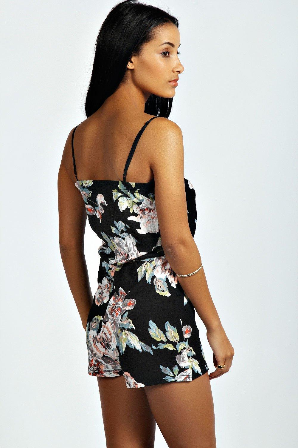 Boohoo store floral playsuit