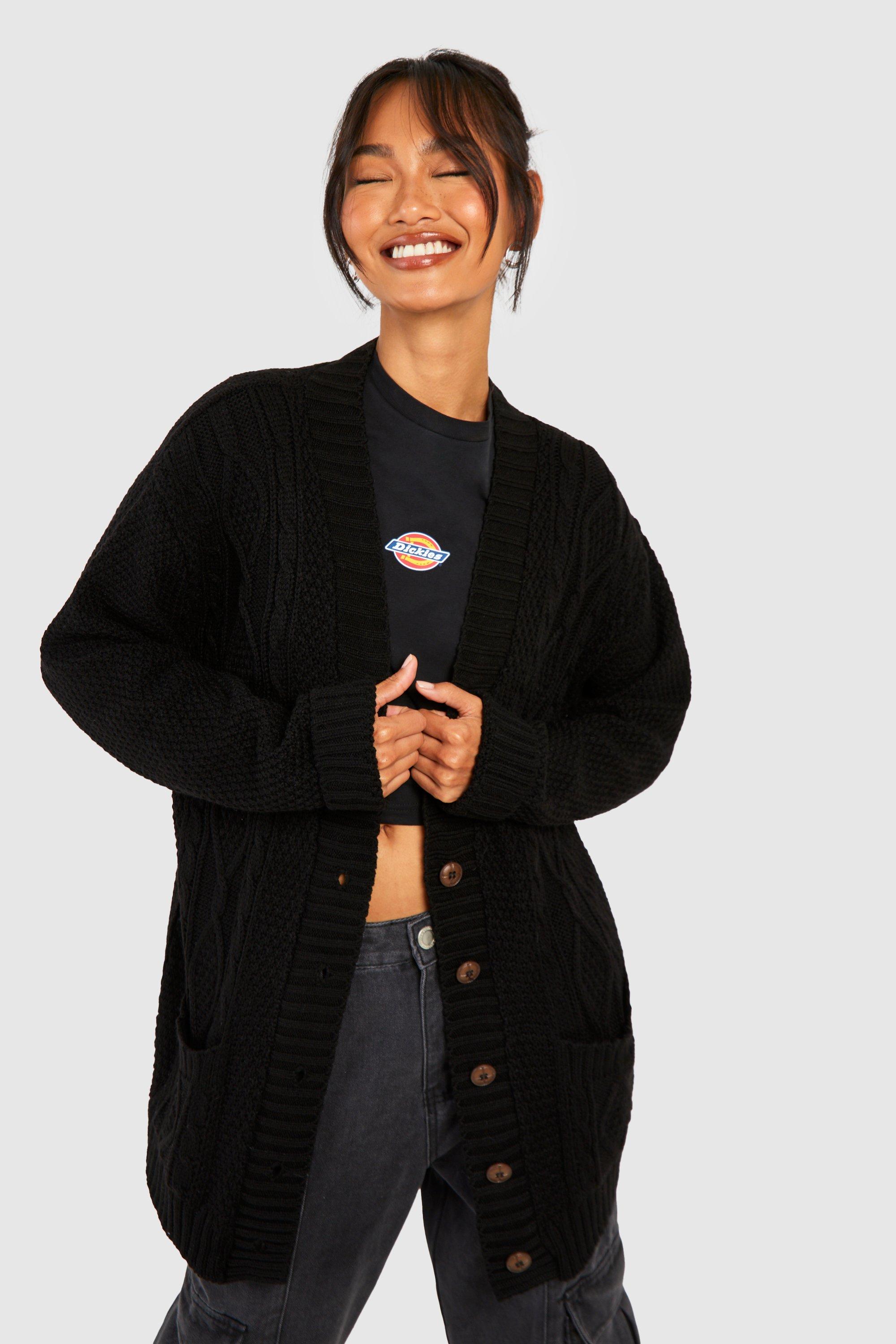 Boohoo 2025 black cardigan