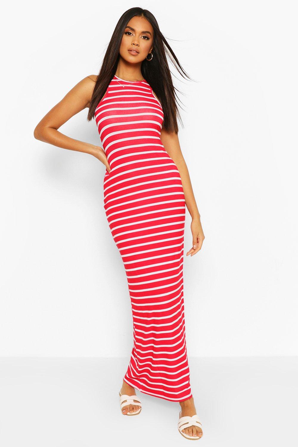 boohoo striped dress