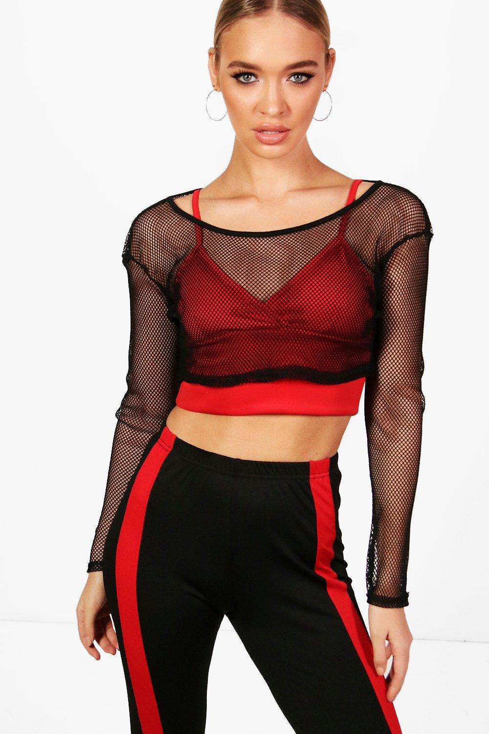 mesh top boohoo