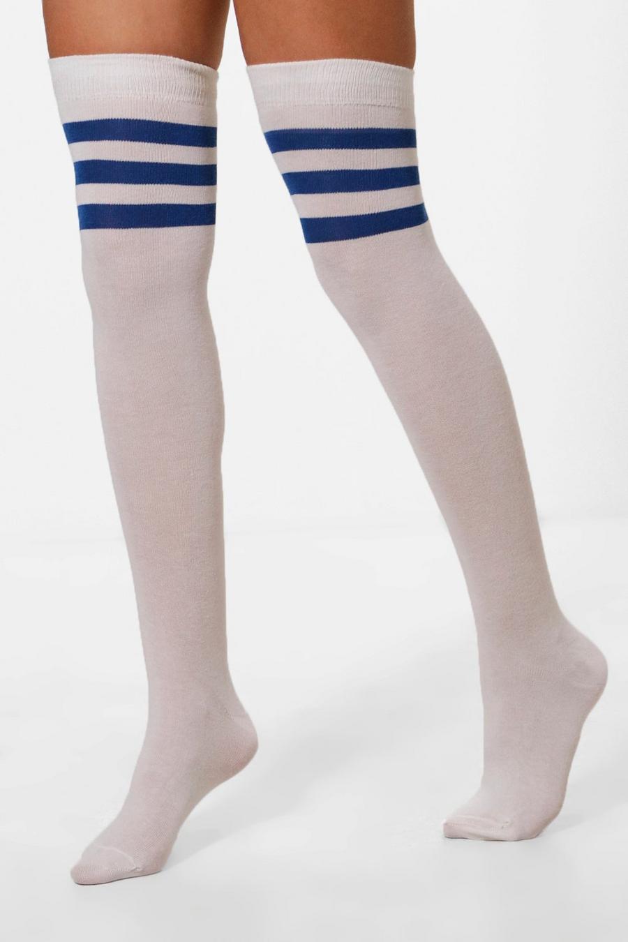 Blue Stripe Top Knee High Socks image number 1