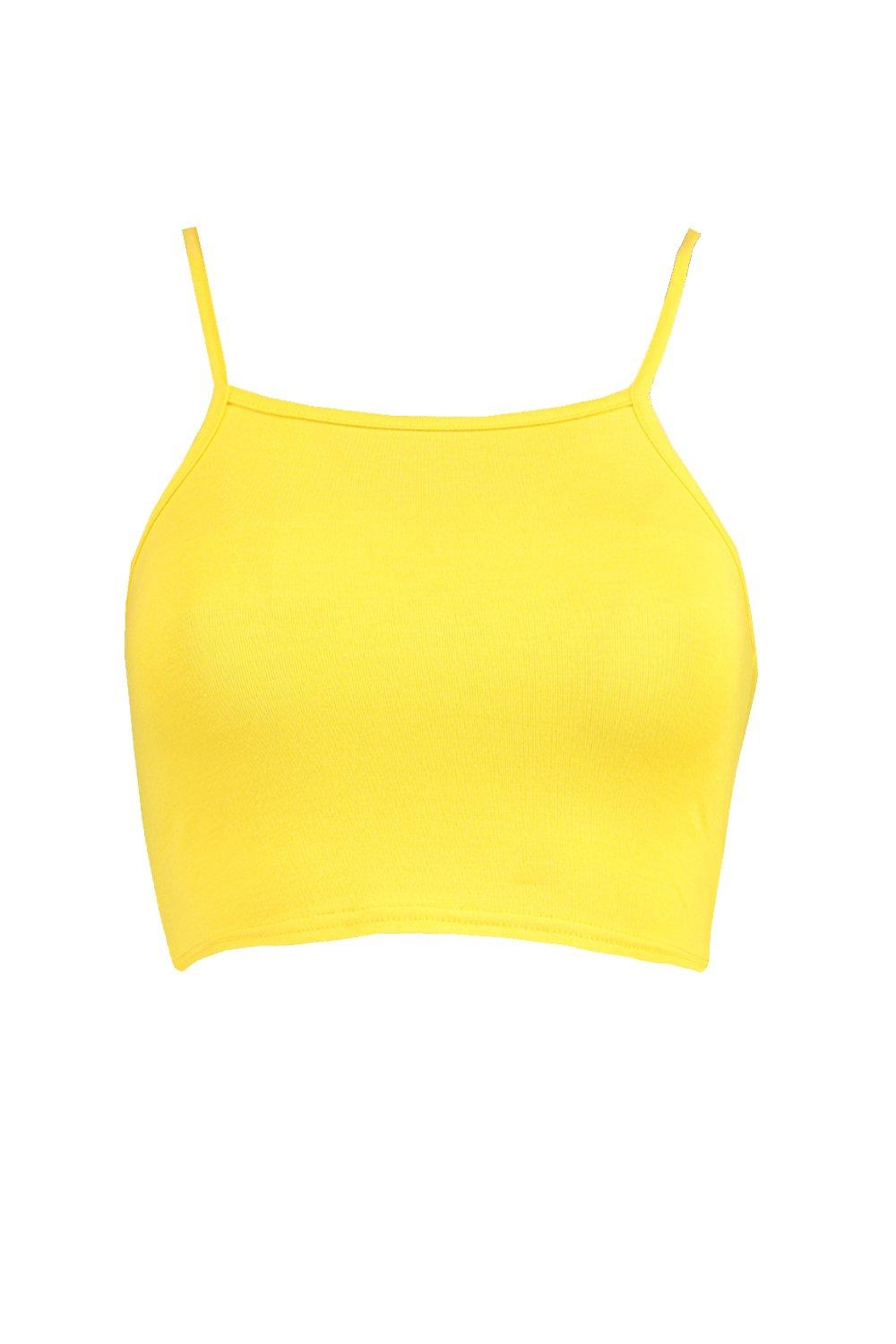 Yellow store bra top