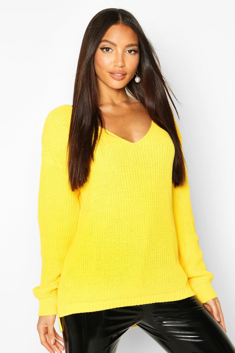 oversized v neck sweater