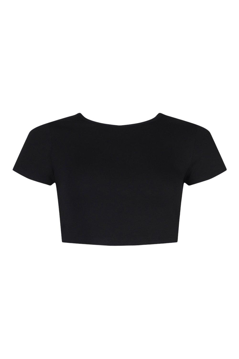 Black shop belly top