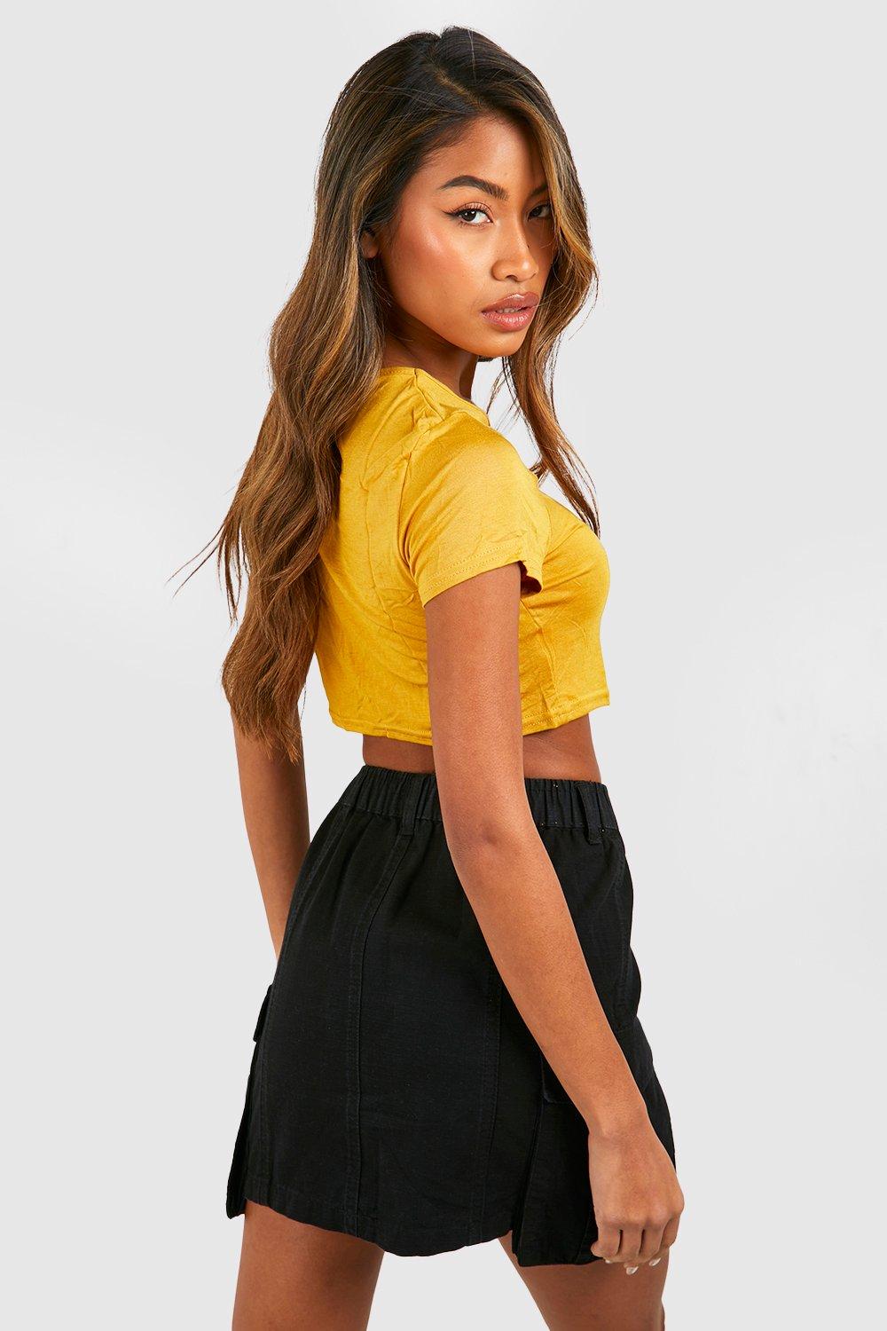 Mustard yellow tube top best sale