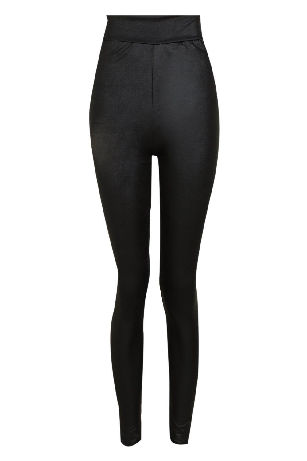 Women's High Waist Wet Look Leggings