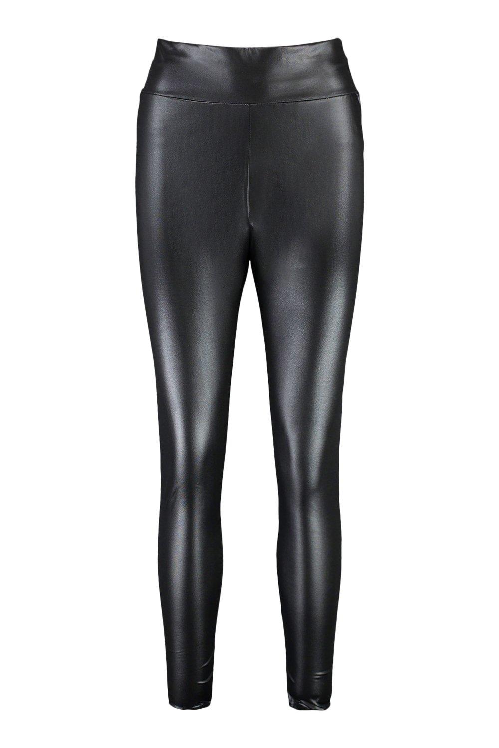 boohoo wet look leggings