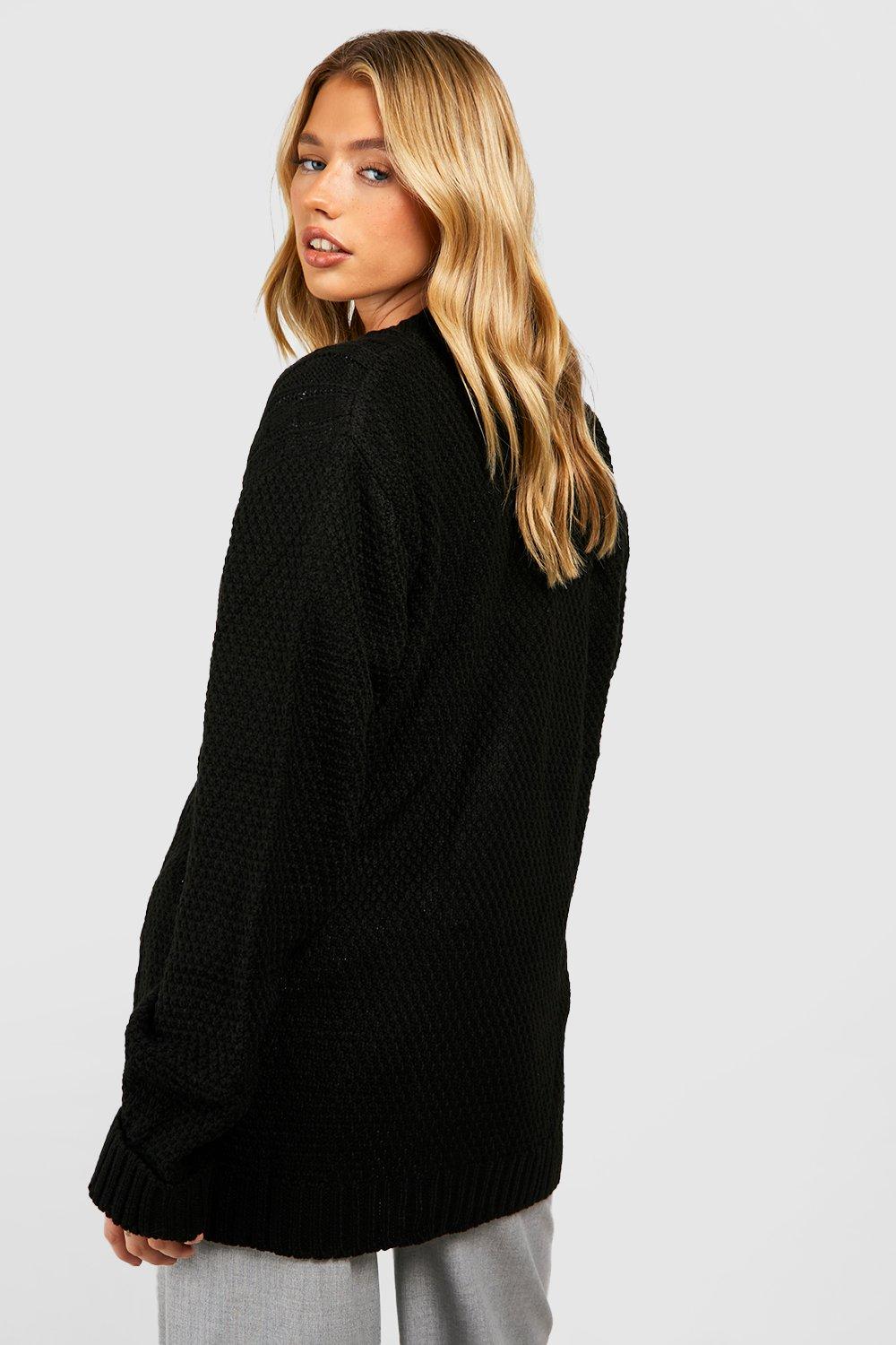 boohoo oversized boyfriend cardigan