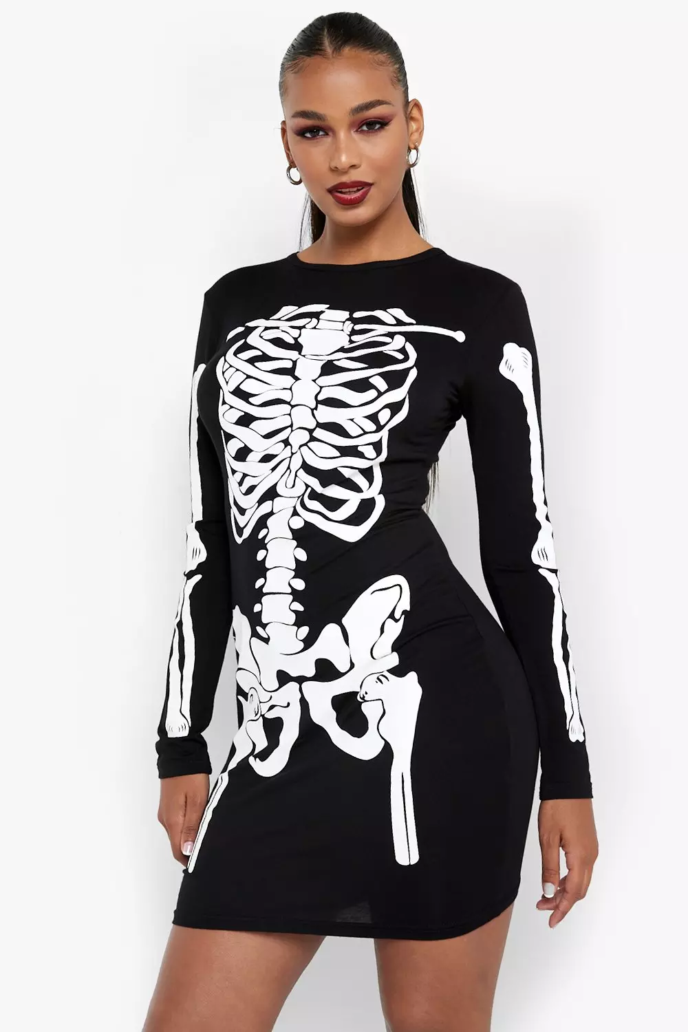 Halloween Skeleton Bodycon Dress