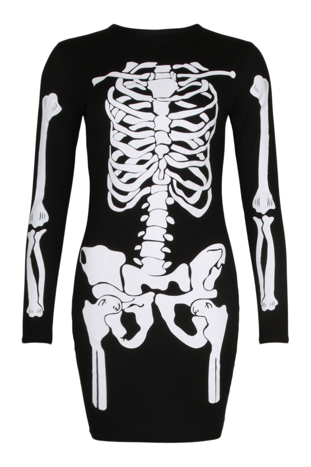 Boohoo skeleton dress sale