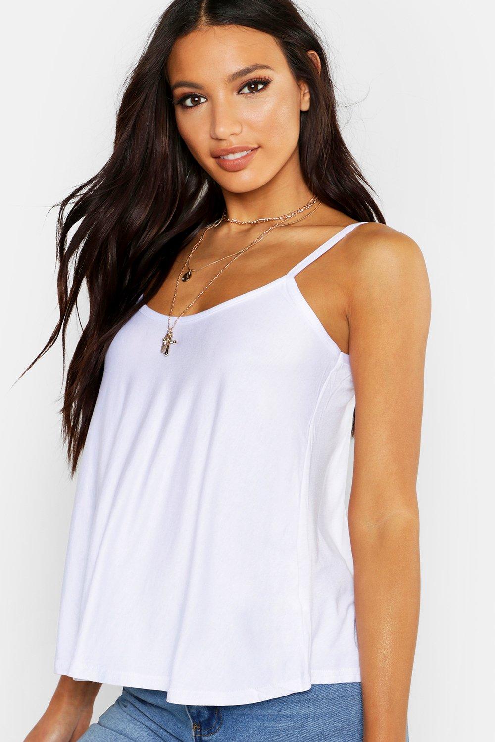 White Basic Swing Cami Top