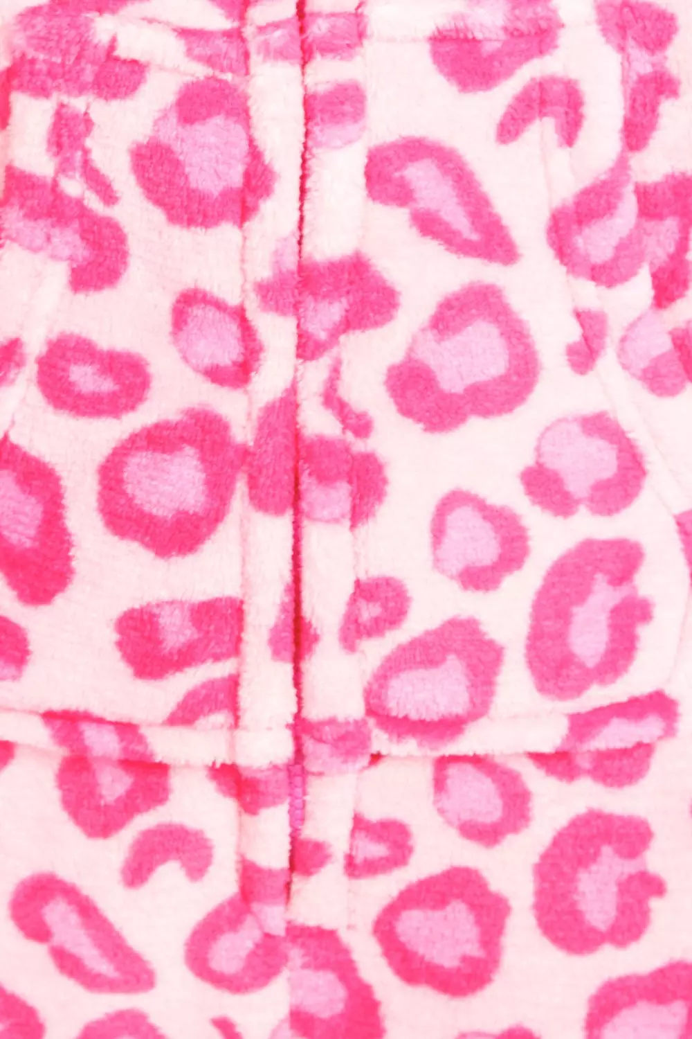 Pink Lara Leopard Print Hooded Onesie alternative image