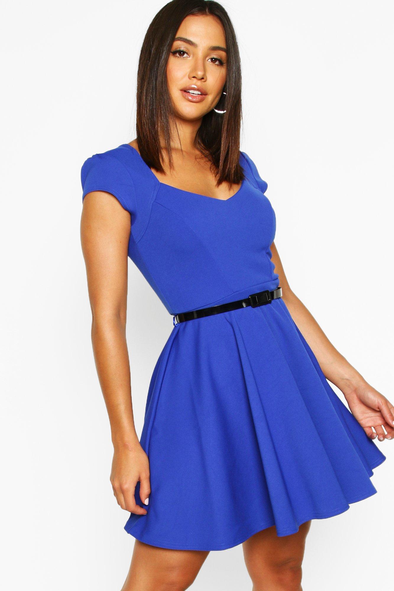 boohoo cobalt blue dress