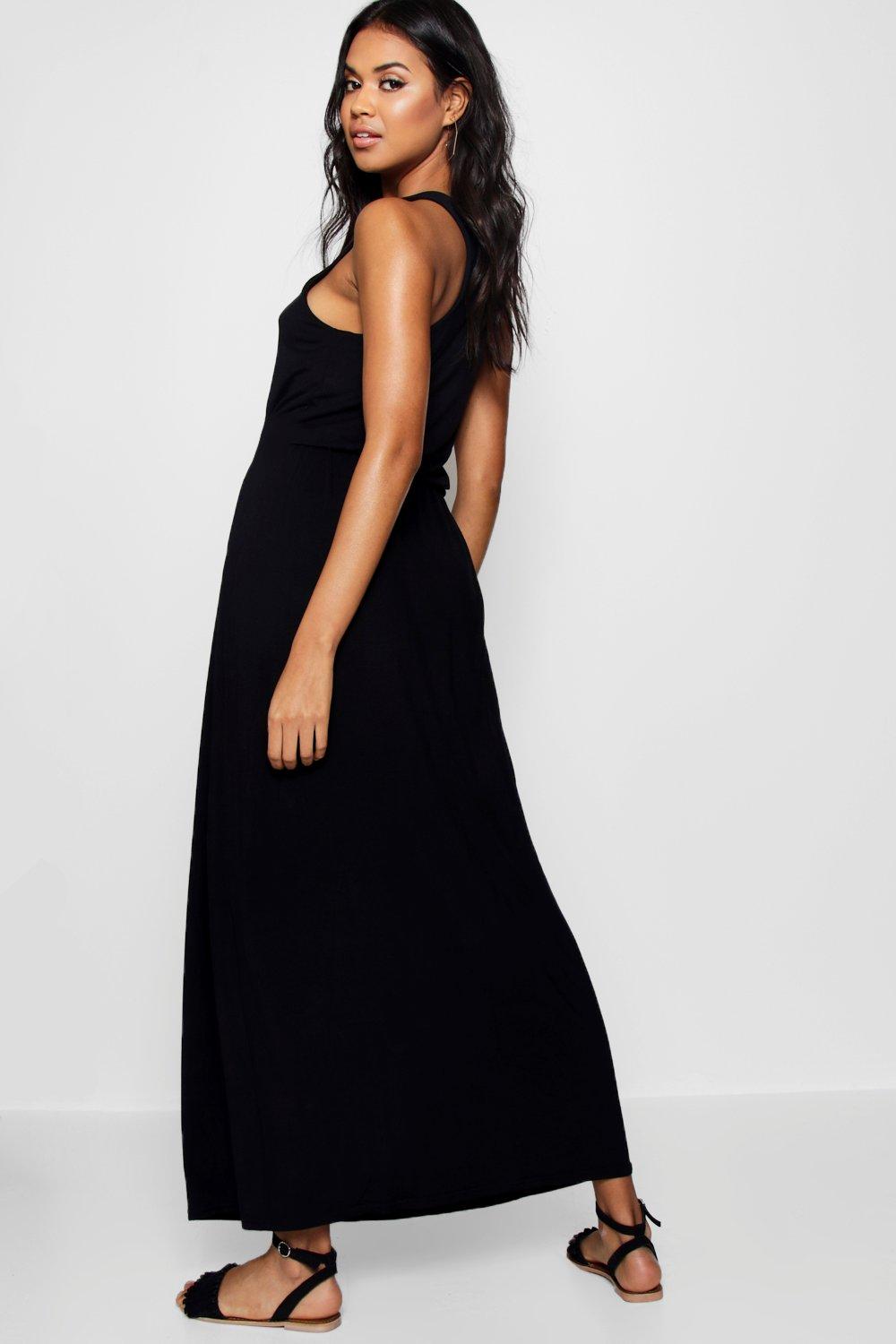 boohoo racer back maxi dress