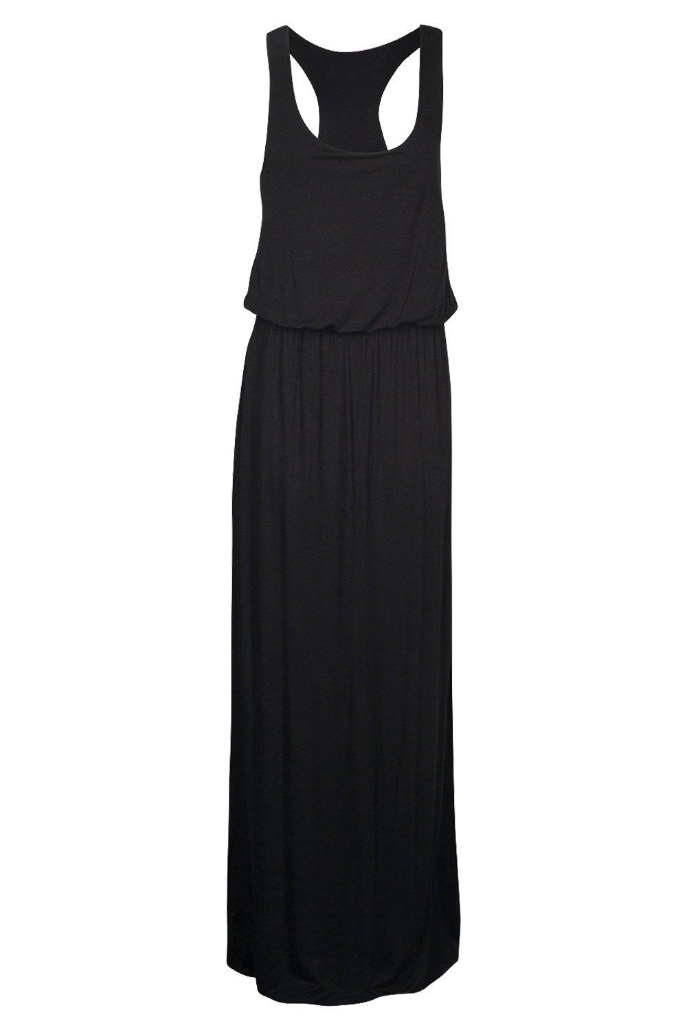 boohoo racer back maxi dress