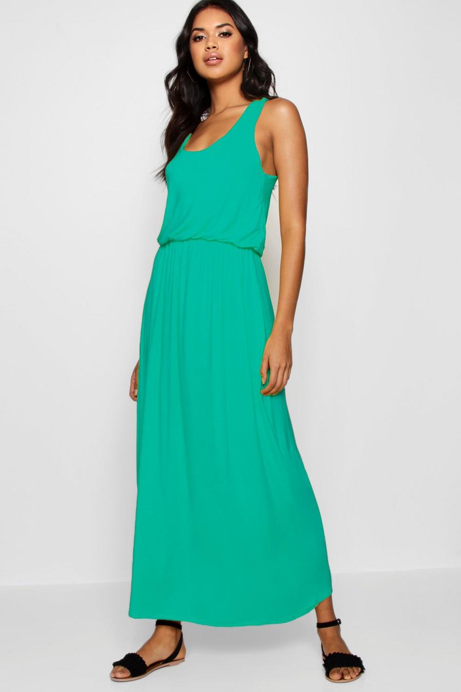 Bright green Racer Back Maxi Dress image number 1