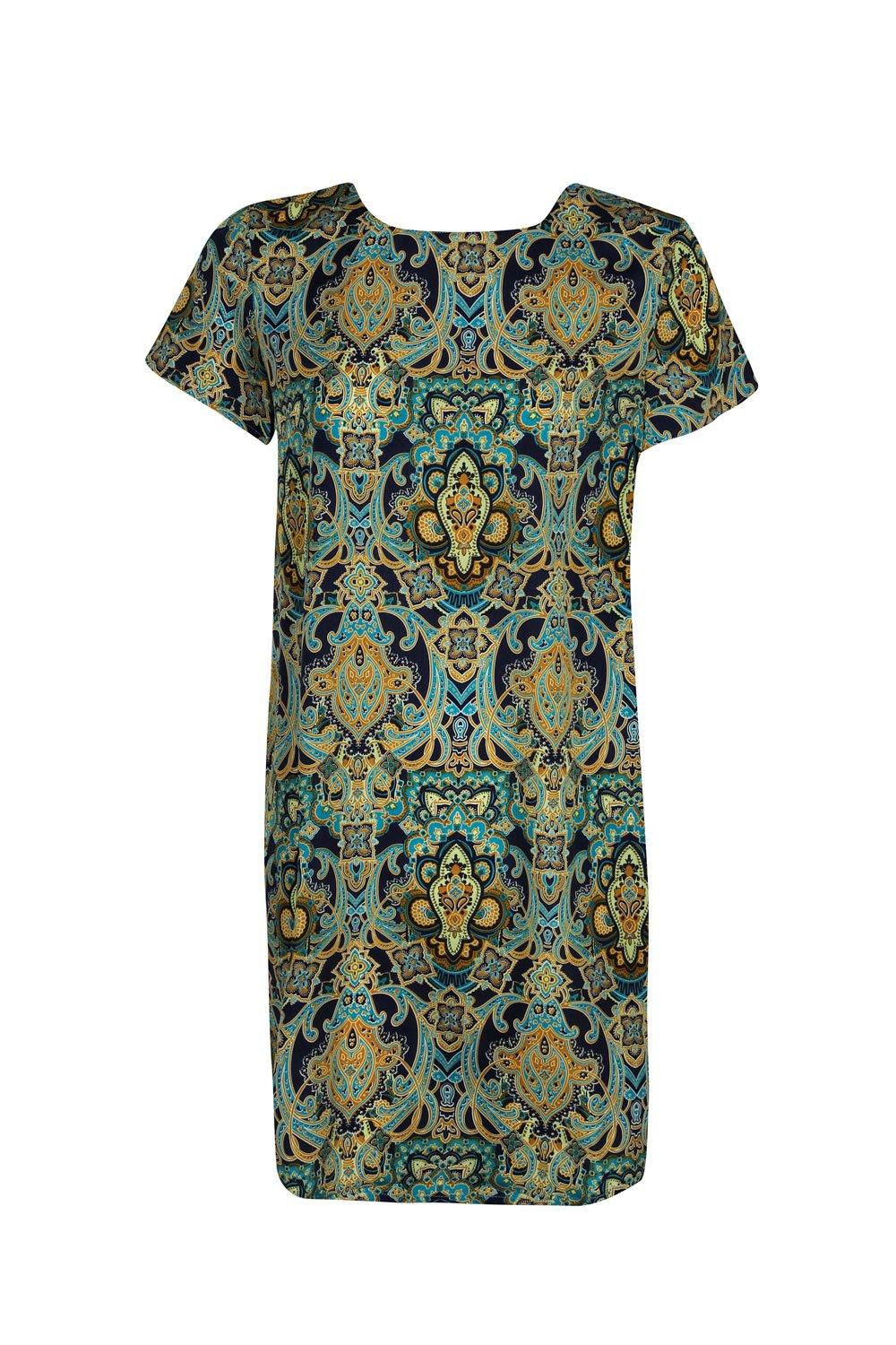 boohoo paisley print midi dress
