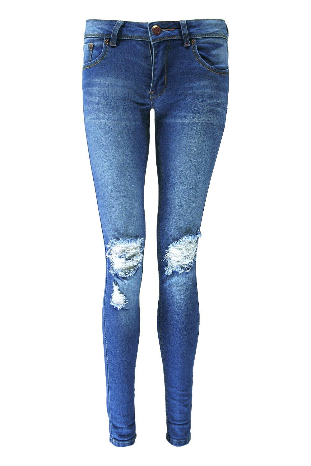 Low rise ripped cheap skinny jeans