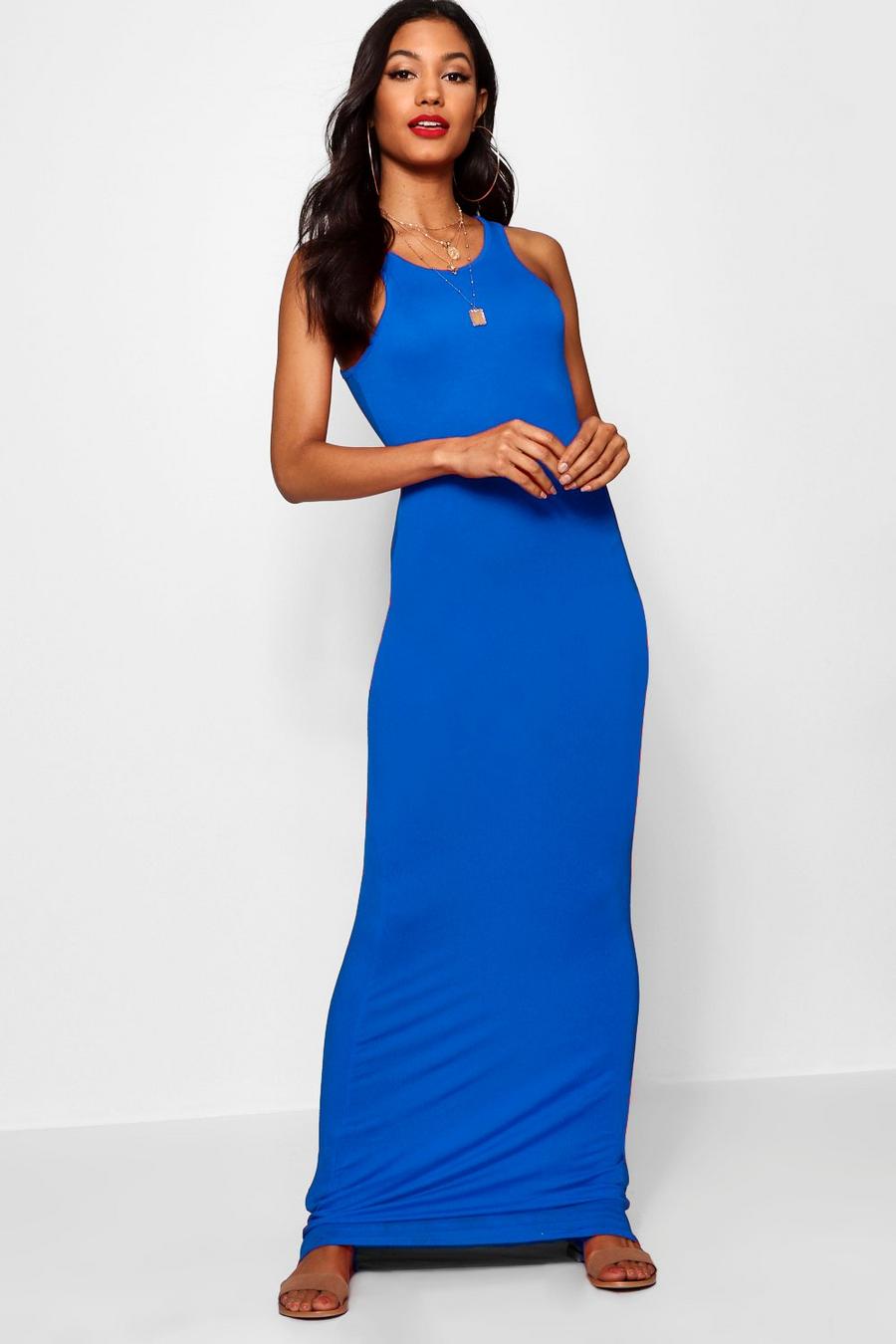 Cobalt Basic Racer Front Sleeveless Maxi Dress image number 1