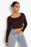 Basic Long Sleeve Crop Top