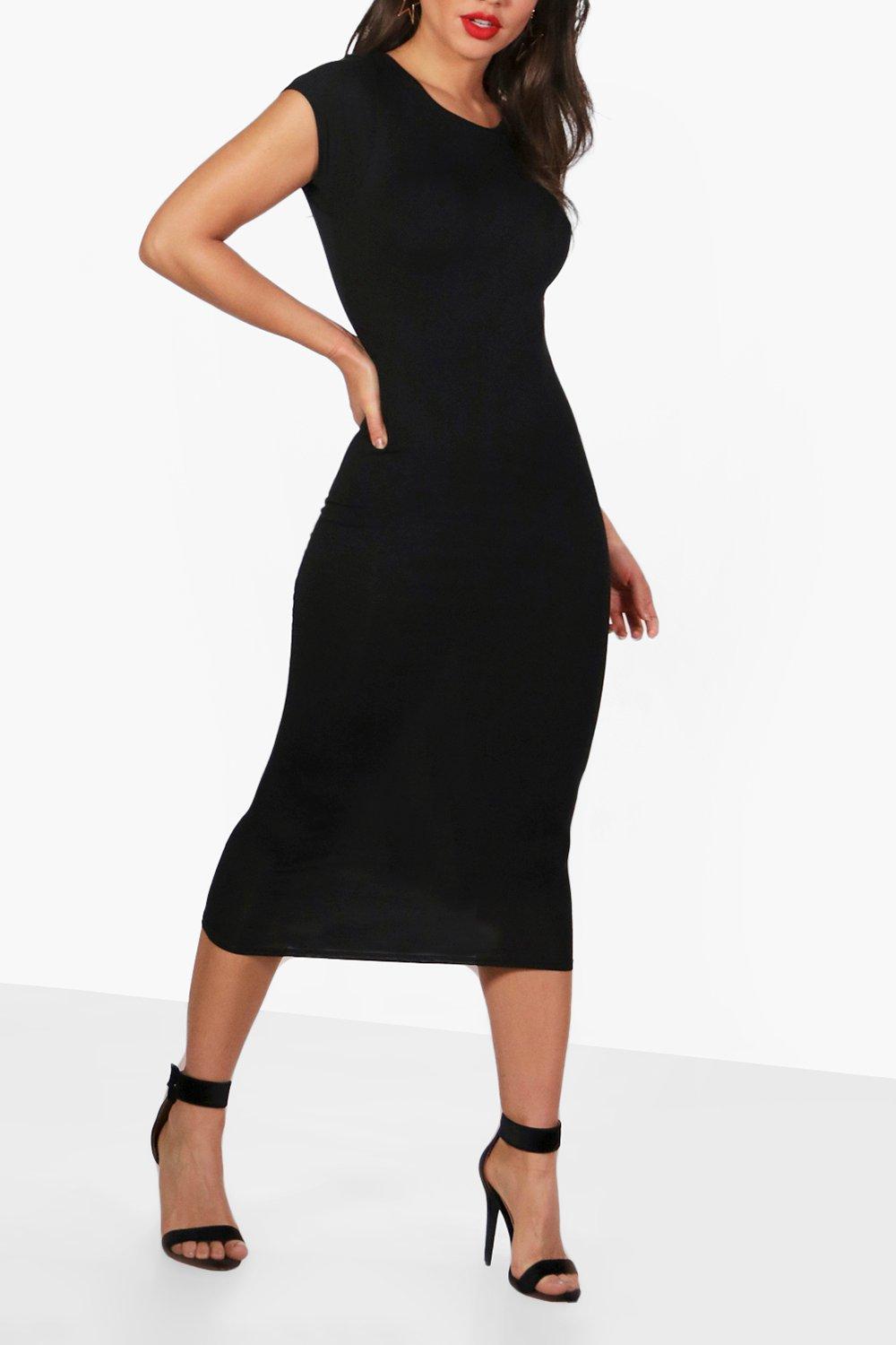 Cap sleeve 2025 bodycon midi dress