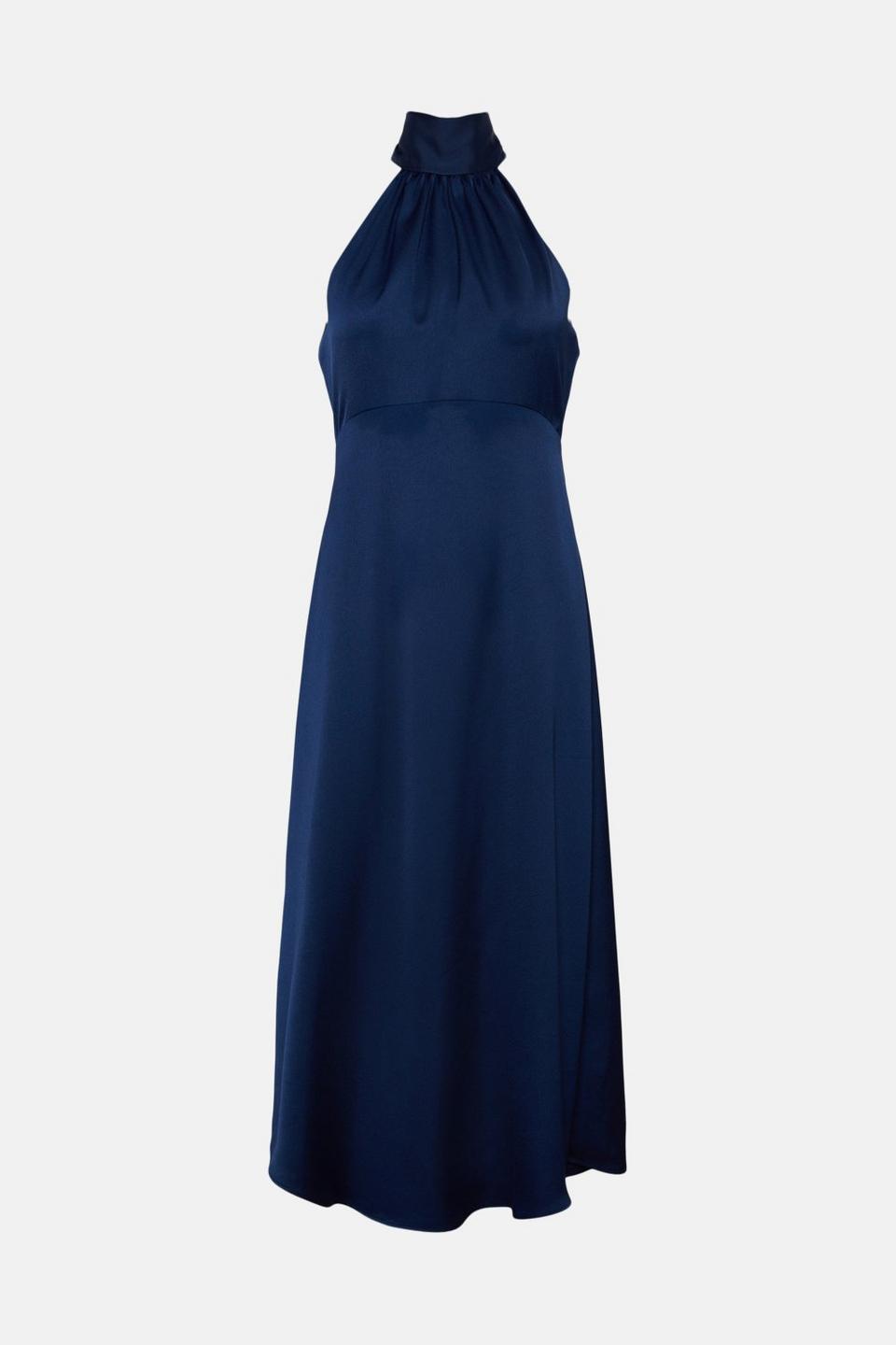 Dresses | Petite Satin Halter Neck Midi Dress | Oasis