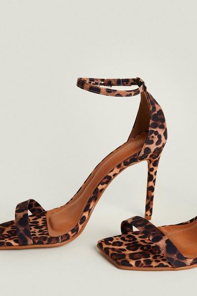 Oasis leopard Leopard Print Heeled Sandal