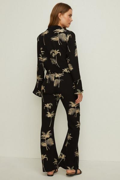 Oasis mono Rachel Stevens Palm Printed Co Ord Trouser