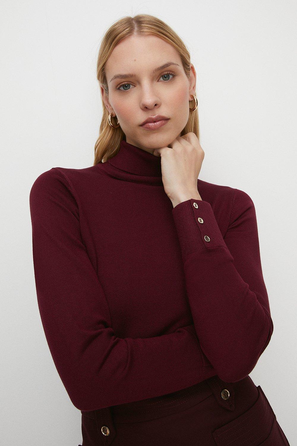 Jacquard-knit Sweater - Cream/patterned - Ladies