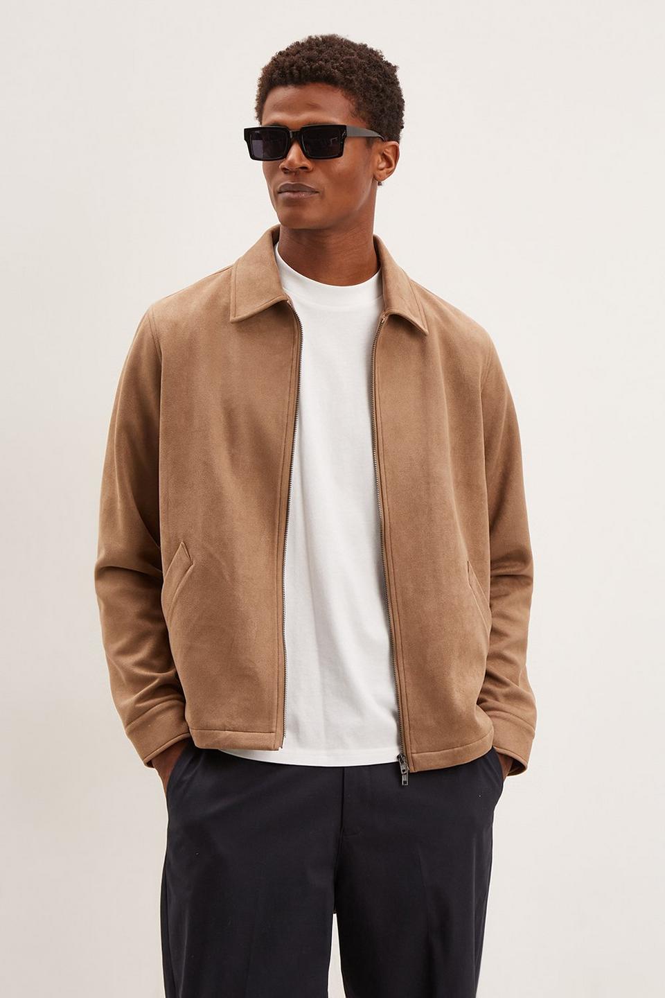 Jackets & Coats | Faux Suede Harrington Jacket | Burton