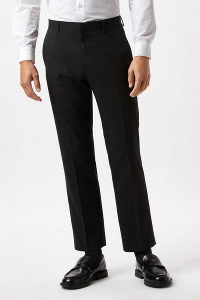 Burton charcoal Plus And Tall Tailored Charcoal Essential Trousers