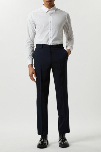 Burton navy Plus And Tall Slim Navy Essential Trousers