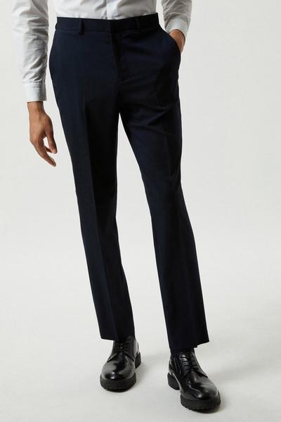 Burton navy Plus And Tall Slim Navy Essential Trousers
