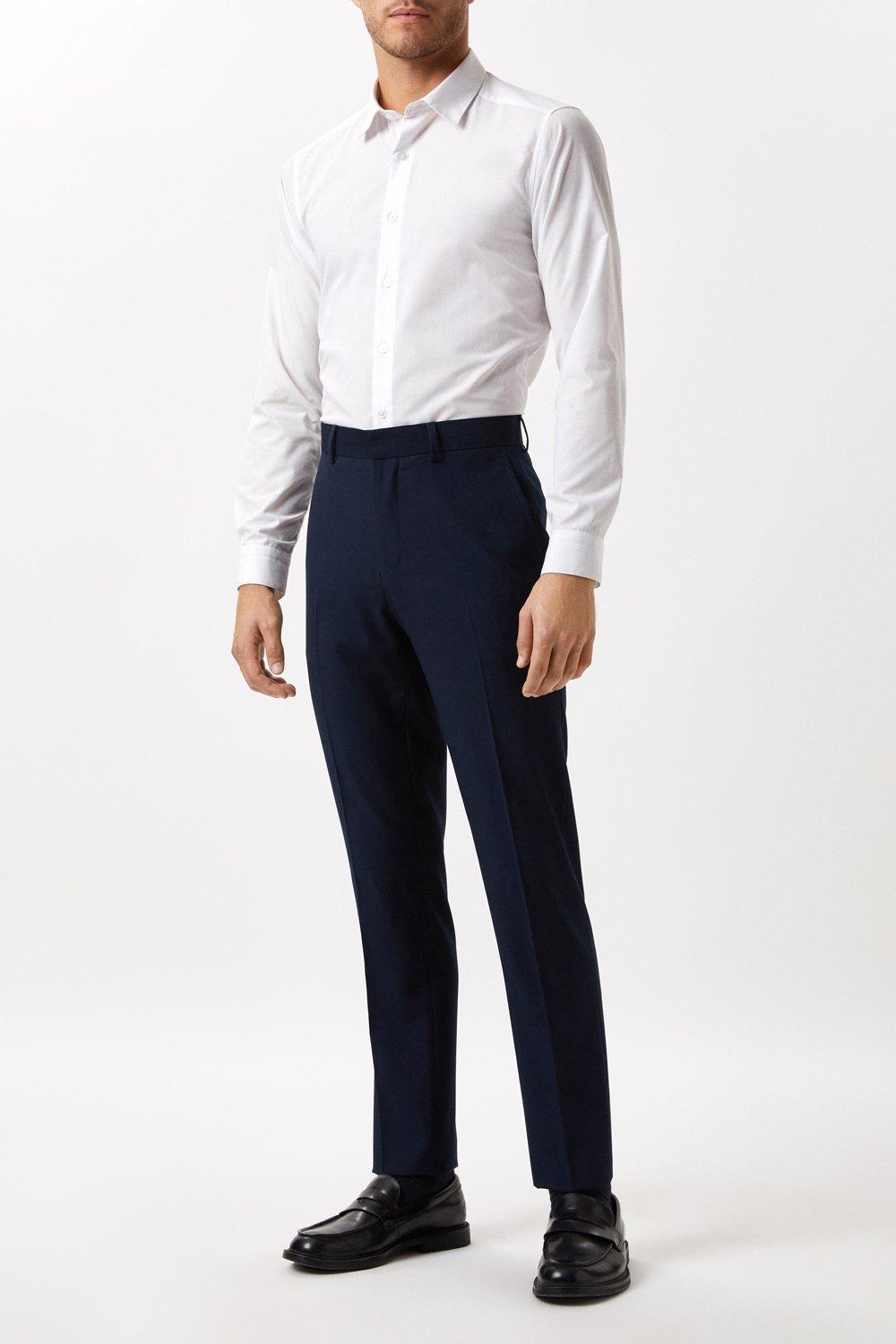 Burton Slim Fit Navy Twill Suit Trouser | Debenhams