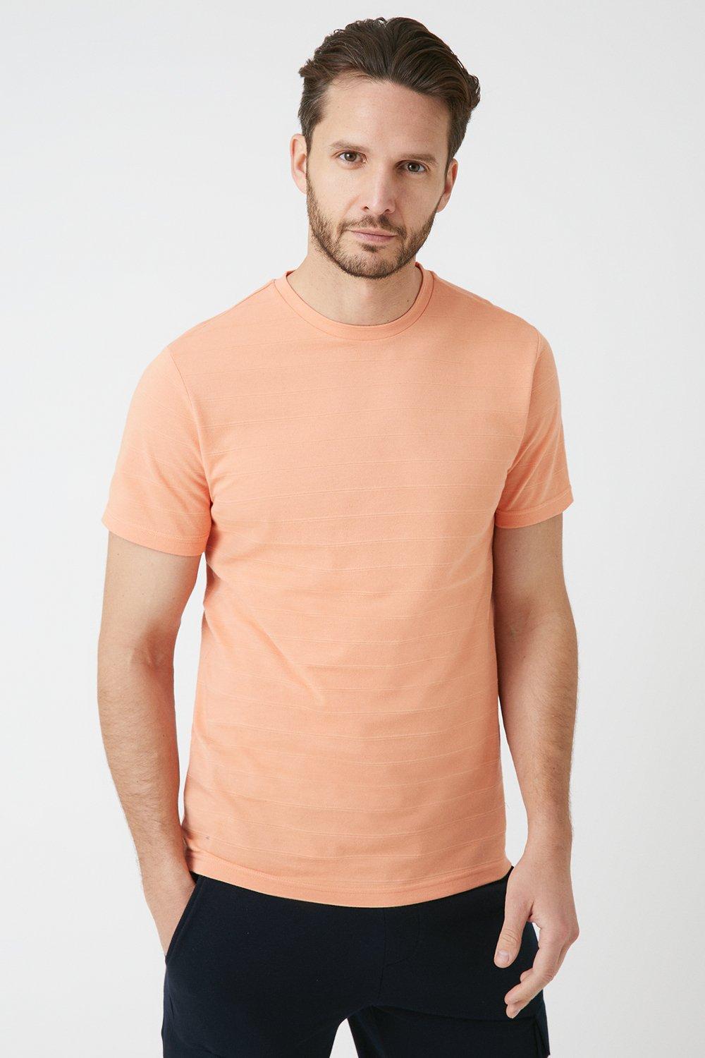 Mens Pique Stripe T-shirt