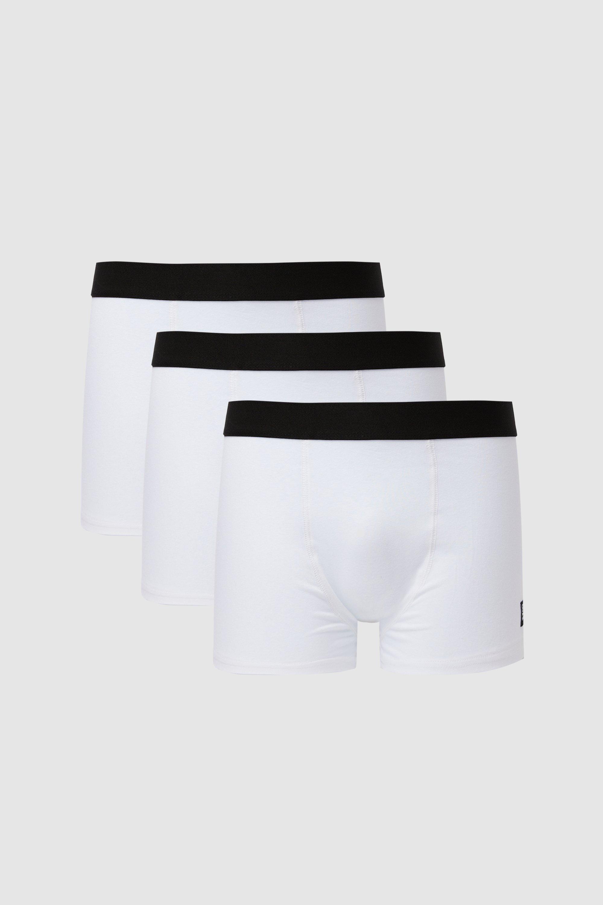 Mens 3 Pack Cotton Trunks from Burton
