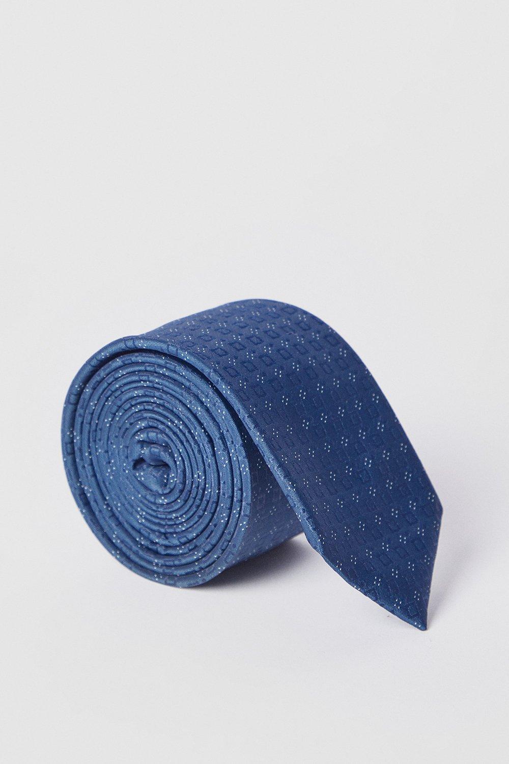 Mens Navy Geo Tie