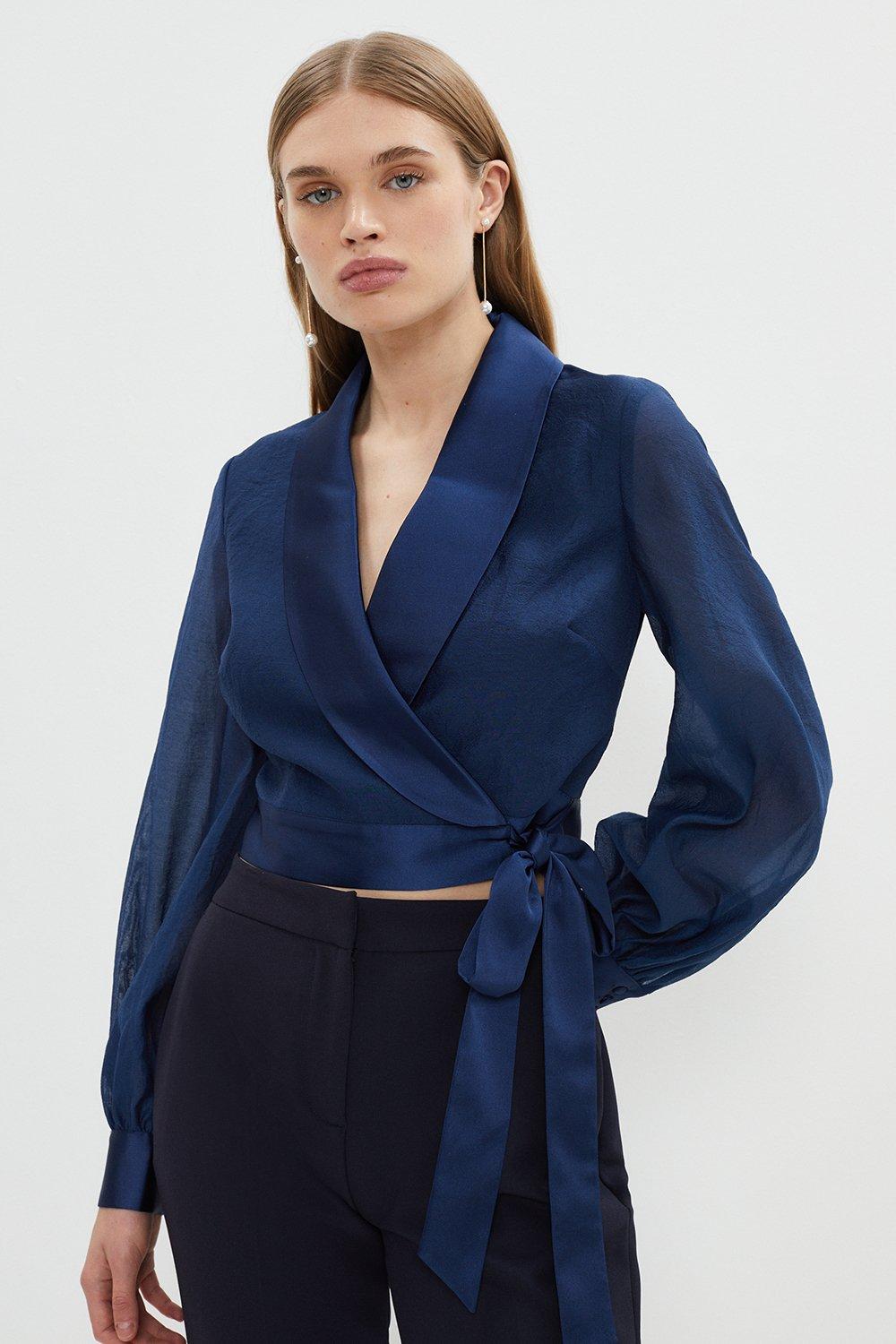 Coast Premium Organza Wrap Blouse | Debenhams