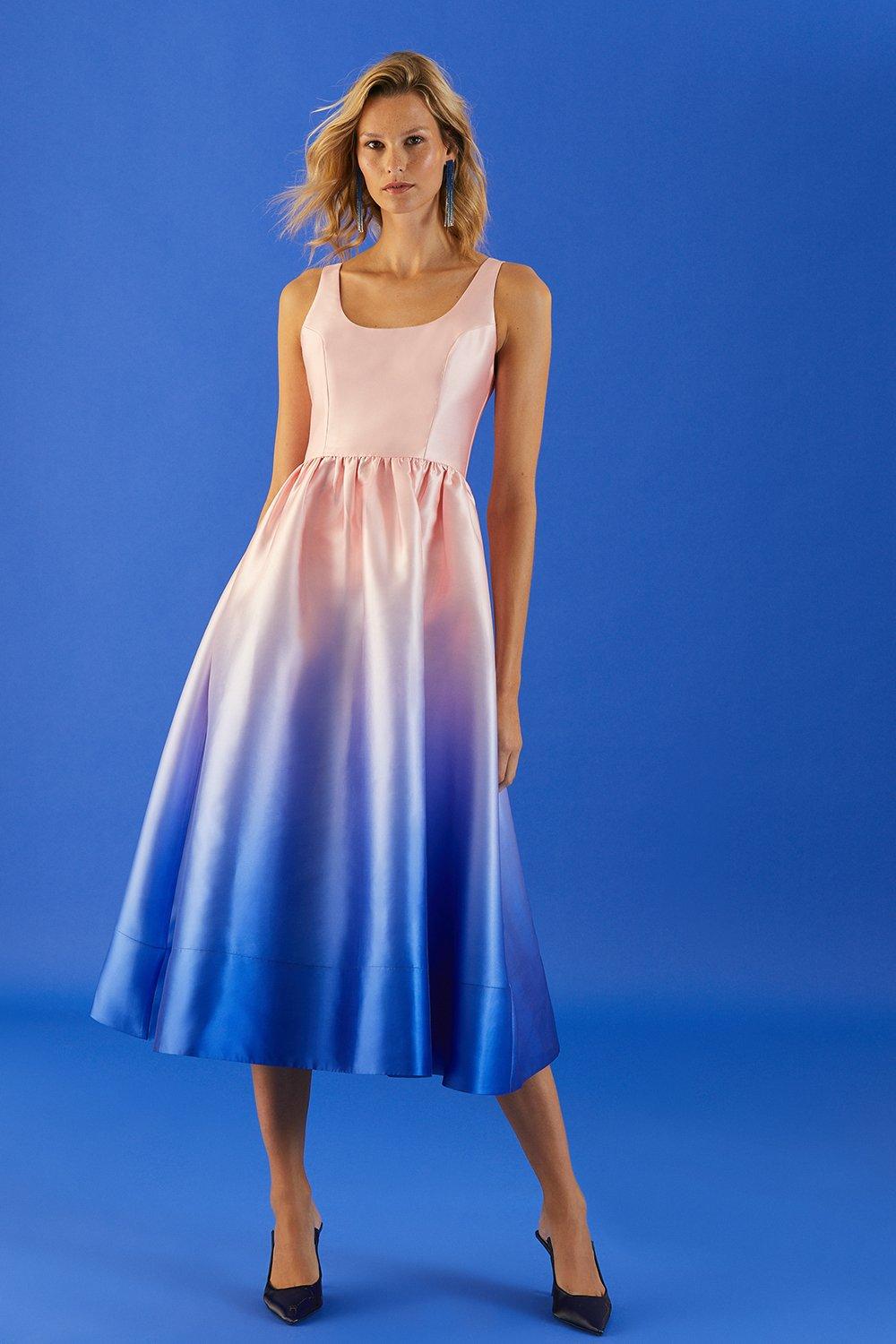 Dresses | Structured Bodice Twill Midi Dress | Coast